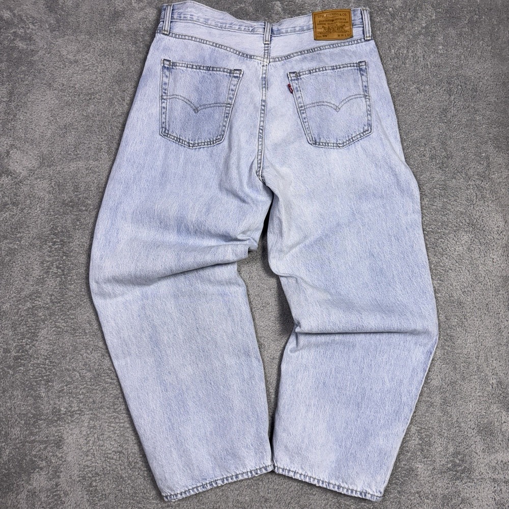 Levis 578 Jeans Mens 32x30 Light Wash Baggy Denim Skater Y2K Stovepipe Premium - Picture 5 of 15